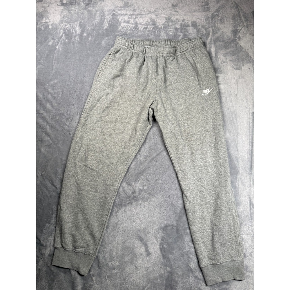 Nike Sportswear Club Fleece Joggers Pants Mens XL Gray Heather Drawstring Waist